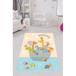 Забавен детски килим 130х180см. - Пътуване