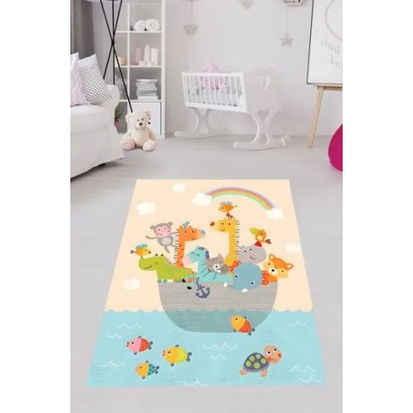 Забавен детски килим 130х180см. - Пътуване
