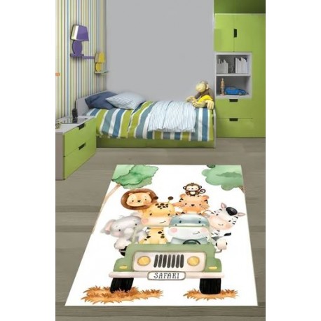 Забавен детски килим 130х180см. - Сафари