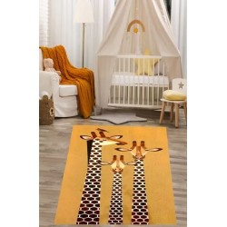Забавен детски килим 130х180см. - Жирафи