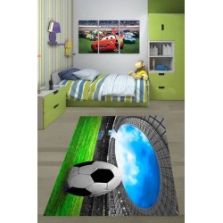Забавен детски килим 130х180см. - Футбол