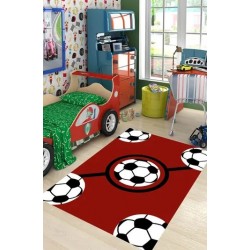 Забавен детски килим 130х180см. - Футболна топка
