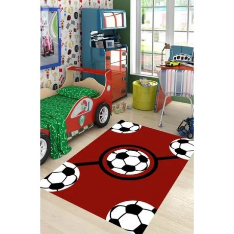 Забавен детски килим 130х180см. - Футболна топка