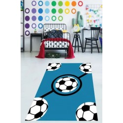 Забавен детски килим 130х180см. - Футболна топка