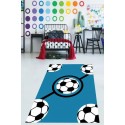 Забавен детски килим 130х180см. - Футболна топка