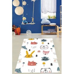 Забавен детски килим 130х180см. - Животни